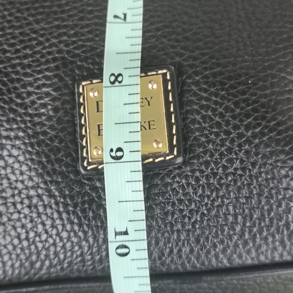 Dooney & Bourke Black Pebble Grain Crossbody Shoulder Bag Black Pockets - Picture 9 of 16